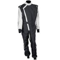 Zamp - Zamp ZK-40 Youth Karting Suit - Black/Silver - Youth Small