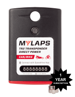 MYLAPS Sports Timing - MYLAPS TR2 Direct Power Transponder - Car/Bike - 1 Year Subscription