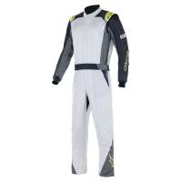 Alpinestars - Alpinestars Atom SFI Bootcut Suit - Silver/Anthracite/Yellow Fluo - Size 48