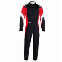 Sparco - Sparco Competition Boot Cut Suit - Black/Red - Size: Euro 66 / US: XX-Large+
