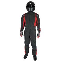 K1 RaceGear - K1 RaceGear Precision II YOUTH Fire Suit - Black/Red - 4X-Small