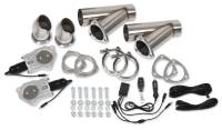 Hooker - Hooker Electric Exhaust Cut-Out - Bolt-On - Dual - 3" Pipe Diameter - Hardware/Wire Harness Included - Aluminum