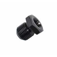 JOES Racing Products - JOES Water Temperature Plug Adapter Fitting - 5/8-18" Male to 1/8" NPT Female - Aluminum - Black