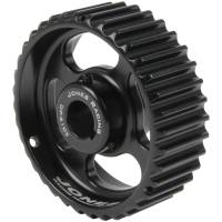 Jones Racing Products - Jones Racing Products HTD Oil Pump Pulley - 32-Tooth - 1-1/4" Wide - 5/8" Shaft - Aluminum - Black