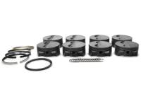 Mahle Motorsports - Mahle PowerPak Piston - Flat Top - Forged - 4.125 Bore - 1.0 x 1.0 x 2.0 mm Ring Grooves - Minus 9.0 cc - Small Block Chevy - (Set of 8)
