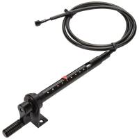 Allstar Performance - Allstar Performance Short Remote Brake Bias Adjuster - 3/8-24 in Thread - 5 ft Cable/Housing - Crank Adjuster - Black