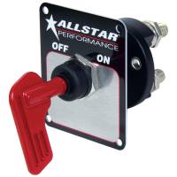 Allstar Performance - Allstar Performance Rotary Switch Battery Disconnect - Panel Mount - 160 amp - 12V - Removable Key - Red