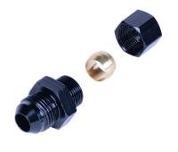 Derale Performance - Derale Straight 1/2 in Compression Fitting to 8 AN Male Adapter - Black