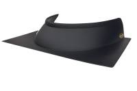 Dominator Racing Products - Dominator Cockpit Deflector - 4.5 in Height - 19-3/4 in Long x 28-1/4 in Wide - Flat Black - Dirt Late Model