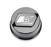 Keizer Aluminum Wheels - Keizer Wheel Hub Dust Cap - Black/Machined - Keizer Micro/Mini Hubs