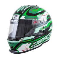 Zamp - Zamp RZ-42Y Youth Graphic Helmet - Black/Green/Light Green - 52cm