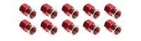 Allstar Performance - Allstar Performance Quick Change Cover Nuts - Short - Red (Set of 10)