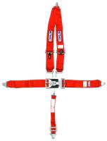 RJS Racing Equipment - RJS 5-Point Latch Type Restraint System - Bolt-In - 2" Anti-Submarine Strap - Red