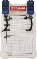 QuickCar Racing Products - QuickCar Clipboard Timing System - White - (2) Robic SC505 Watches - Red/White/Blue