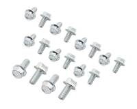 Mr. Gasket - Mr. Gasket Oil Pan Bolt Kit - Fits SB Chevy , 90 Chevy V-6 , Olds V-8 - 1/4"-20 x 1/2" (14 Pieces) , 5/16"-18 x 3/4" (4 Pieces)