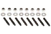 Moroso Performance Products - Moroso Bullet Nose Valve Cover Stud Kit - 1-1/2" x 1/4"-20 - Includes Locking Nuts & Washers - 8 Pack