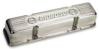 Moroso Performance Products - Moroso Die-Cast Aluminum Valve Covers - Polished - SB Chevy - Tall Design