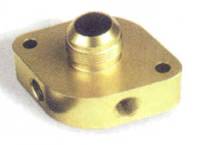 Moroso Performance Products - Moroso Billet Water Filler Neck -16 AN Fitting and Two 3/8" NPT Female Ports