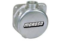 Moroso Performance Products - Moroso Aluminum Cooling System Expansion Tank - Billet Filler Neck - 1 Quart Capacity - Low-Profile - 2-5/8" Deep