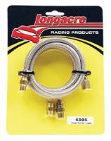 Longacre Racing Products - Longacre Steel Braided Gauge Line - 24" w/ Block Fitting