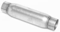 DynoMax Performance Exhaust - Dynomax Bullet Racing Muffler - 2-1/2" In, Out - 4" Diameter - 12" Chamber Length, 16-1/2" Overall Length