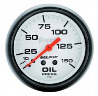 Auto Meter - Auto Meter Phantom Oil Pressure Gauge - 2-5/8" - 0-150 PSI