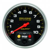 Auto Meter - Auto Meter 10,000 RPM Water Resistant 5" In-Dash Memory Tachometer