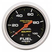 Auto Meter - Auto Meter Pro-Comp Liquid Filled Fuel Pressure Gauge - 2-5/8" - 0-100 PSI