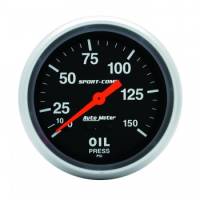 Auto Meter - Auto Meter 0-150 PSI Sport-Comp Oil Pressure Gauge - 2-5/8"