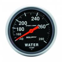 Auto Meter - Auto Meter 100-280  Sport-Comp Water Temperature Gauge - 2-5/8"