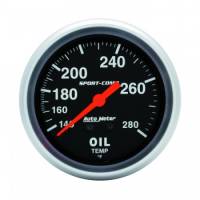 Auto Meter - Auto Meter 140-280  Sport-Comp Oil Temperature Gauge - 2-5/8"