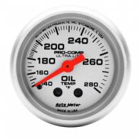 Auto Meter - Auto Meter Mini Ultra-Lite Oil Temperature Gauge - 2-1/16" - 140°-280°