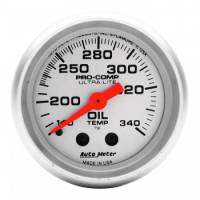 Auto Meter - Auto Meter Mini Ultra-Lite Oil Tank Temperature Gauge - 2-1/16" - 140-340
