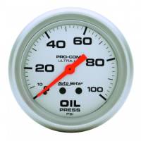 Auto Meter - Auto Meter Ultra-Lite Oil Pressure Gauge - 2-5/8" - 0-100 PSI