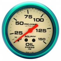 Auto Meter - Auto Meter Ultra-Nite Oil Pressure Gauge - 2-5/8" - 0-150 PSI