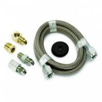 Auto Meter - Auto Meter Braided Stainless Steel Line Kit - 4 Ft. #4 - 3/16" I.D. Fittings