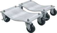 Allstar Performance - Allstar Performance Aluminum Wheel Dollies (1" Pair) w/ Deluxe Casters