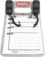 QuickCar Racing Products - QuickCar Aluminum Clipboard Timing System - (2) Robic SC505 Watches