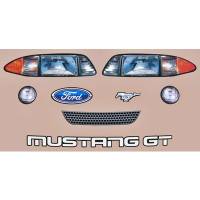 Five Star Race Car Bodies - Five Star 1993 Mustang Mini-Stock Nose ID Graphics Kit