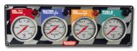 QuickCar Racing Products - QuickCar 4 Gauge Panel w/ Auto Meter Lite Nite Gauges - OP/WT/OT/FP