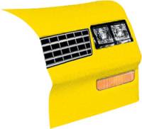 Allstar Performance - Allstar Performance 1983-88 Monte Carlo SS Nose - Yellow -Right (Only)