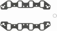 Fel-Pro Performance Gaskets - Fel-Pro Intake Manifold Gaskets - Composite - Cut to Fit - 2.22" x 1.35-1.83" Port - .060" Thick - Ford - 302, 351 SVO, 351C