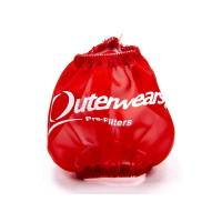 Outerwears Performance Products - Outerwears 3" Non-Shielded Crank Breather Pre-Filter w/o Top - Red