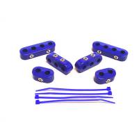 Taylor Cable Products - Taylor Clamp-On Style Wire Separator Kit - Blue - 7-8mm Plug Wire Size