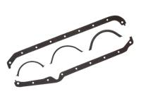 Mr. Gasket - Mr. Gasket Oil Pan Gasket Set - Multi-Piece - Cellulose, Nitrile Composition - Chevy 1955-80 - SB - Thick, Thin Seals