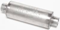 DynoMax Performance Exhaust - Dynomax Ultra Flo™ Muffler - 6" Round x 16" - 21" Overall Length - 3" Inlet, 3" Outlet