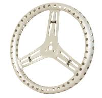 Longacre Racing Products - Longacre 15" Uncoated Aluminum Steering Wheel - Drilled - Flat (Sprint)