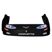 Five Star Race Car Bodies - Five Star Corvette MD3 Complete Nose and Fender Combo Kit - Black (Newer Style)