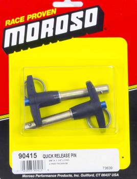 Moroso Performance Products - Moroso Heavy Duty Quick Release Pins 3/8 x 1-1/2 Pack of 2