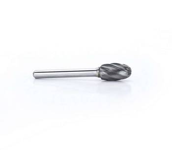 Powerhouse Products - Powerhouse Solid Carbide Burr Double Cut 6" Shank, 1/2" Oval